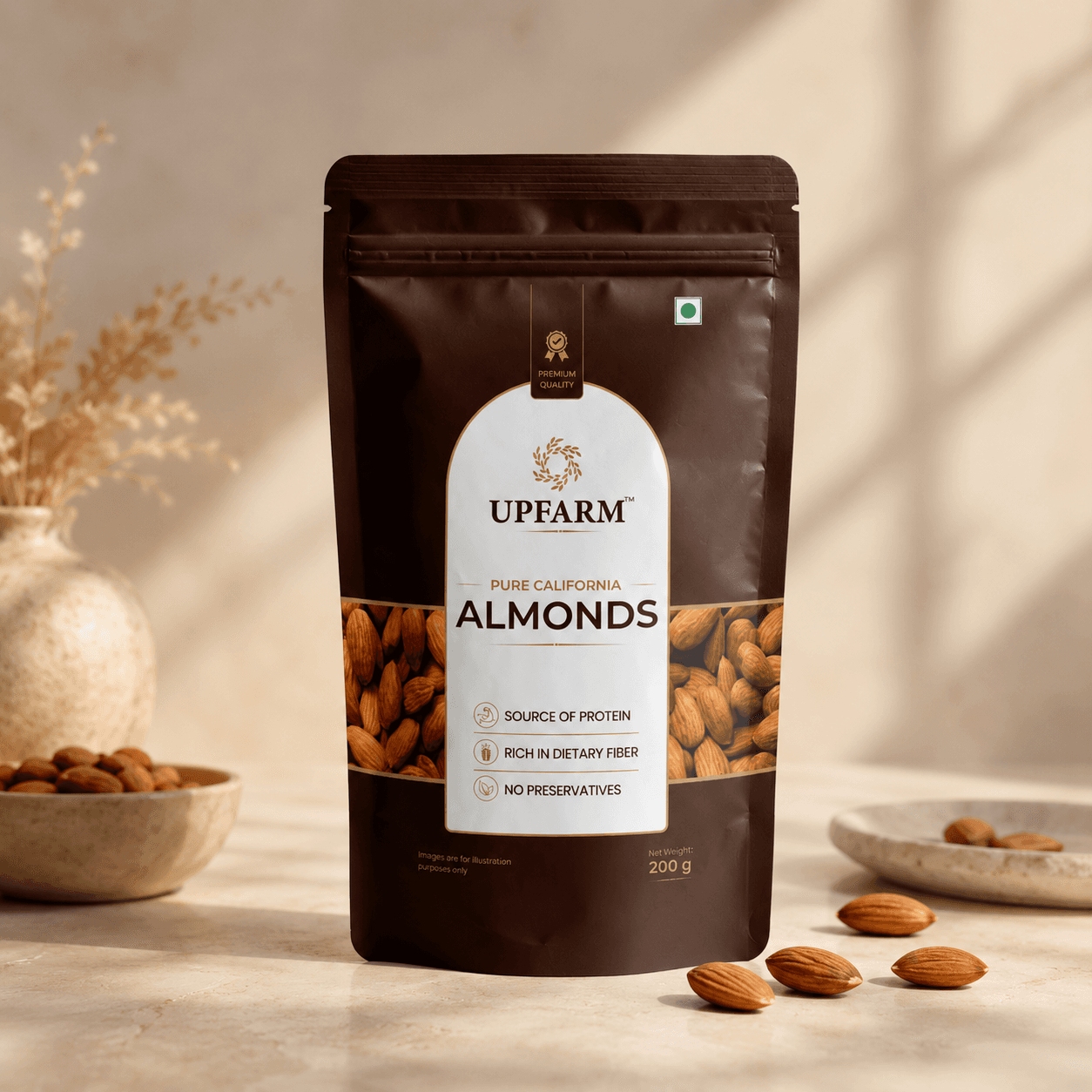 Upfarm Premium California Almonds image 1 of 9