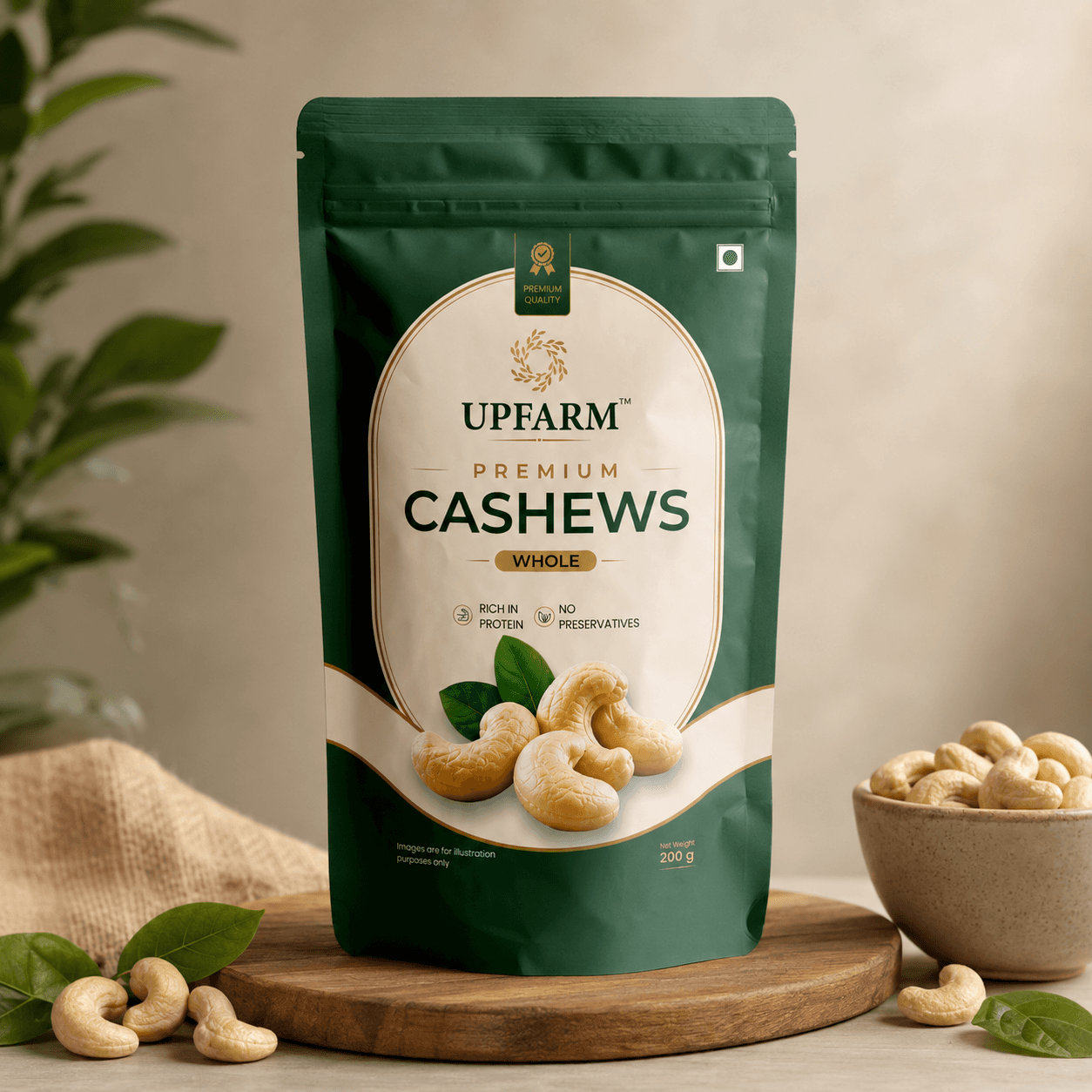Upfarm Premium Whole Cashews image 1 of 8